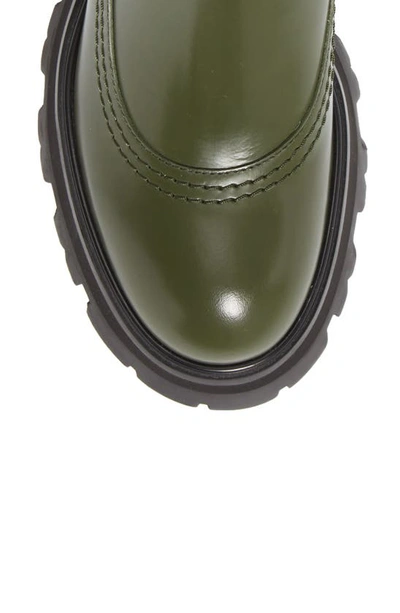 Shop Alexander Mcqueen Lug Chelsea Boot In Green