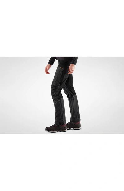 Shop Fjall Raven Keb Curved Fit Trousers In Black
