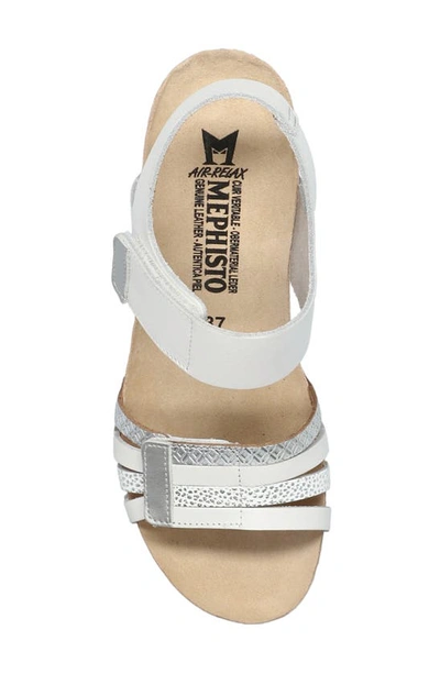 Shop Mephisto Lucia Wedge Sandal In White