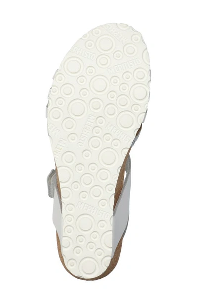Shop Mephisto Lucia Wedge Sandal In White