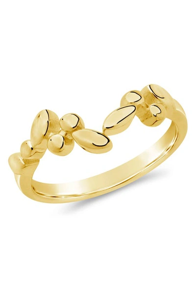 Shop Sterling Forever Sterling Silver Ivy Open Band Ring In Gold