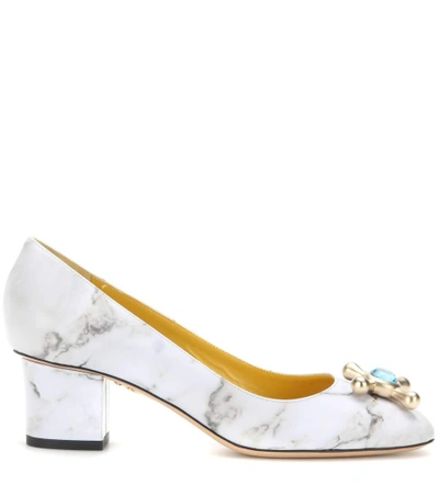 Shop Charlotte Olympia Oprah Embellished Leather Pumps