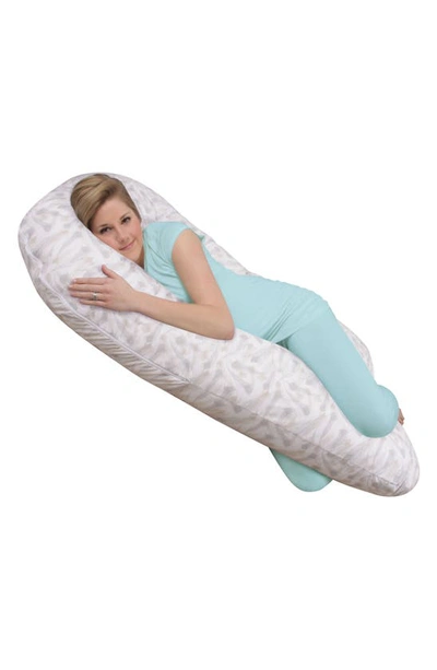 Shop Leachco Back 'n Belly® Chic Contoured Pregnancy Support Pillow In Drift