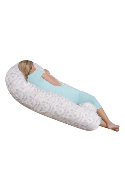 Shop Leachco Back 'n Belly® Chic Contoured Pregnancy Support Pillow In Drift