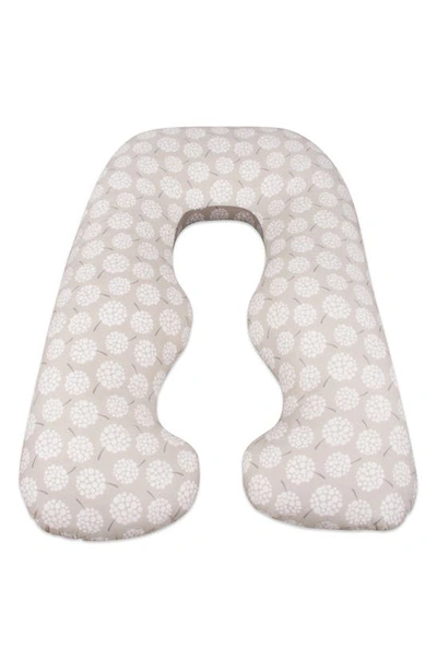 Shop Leachco Back 'n Belly® Chic Contoured Pregnancy Support Pillow In Dandelion/ Taupe