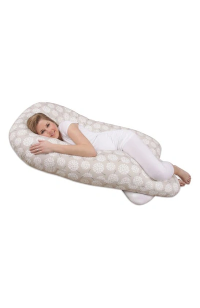 Shop Leachco Back 'n Belly® Chic Contoured Pregnancy Support Pillow In Dandelion/ Taupe