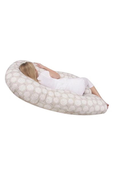 Shop Leachco Back 'n Belly® Chic Contoured Pregnancy Support Pillow In Dandelion/ Taupe