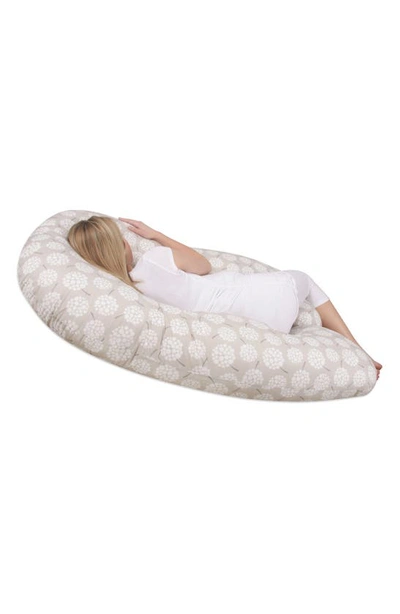 Leachco Back 'n Belly® Chic Contoured Pregnancy Support Pillow In Dandelion/ Taupe