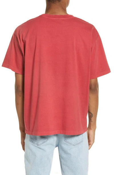 Shop Elwood Core Oversize Cotton Jersey T-shirt In Vintage Red
