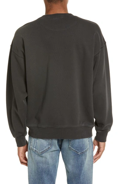 Shop Elwood Core Oversize Crewneck Sweatshirt In Vintage Black