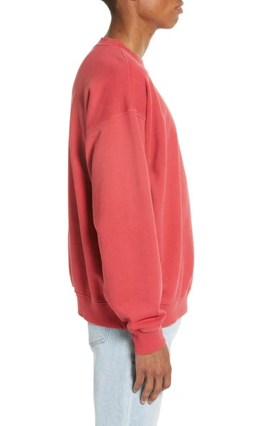 Shop Elwood Core Oversize Crewneck Sweatshirt In Vintage Red