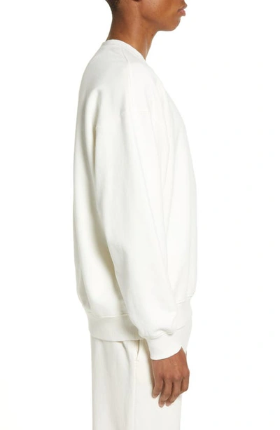 Shop Elwood Core Oversize Crewneck Sweatshirt In White