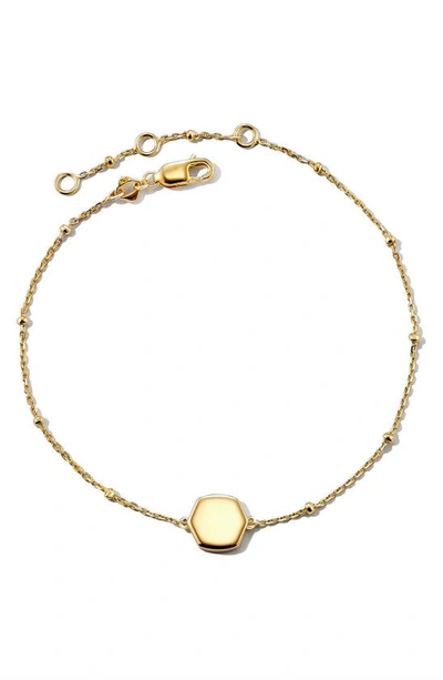 Shop Kendra Scott Satellite Davis Bracelet In 18k Gold Vermeil