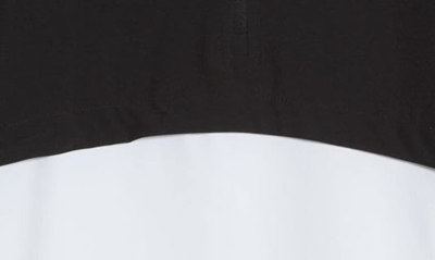 Shop Black Clover Quarter Jack Half Zip Pullover In Black/ White