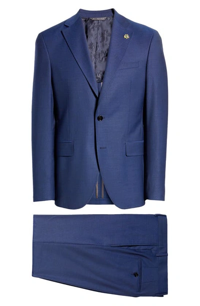 Shop Ted Baker Ralph Extra Slim Fit Stretch Wool Suit In Blue