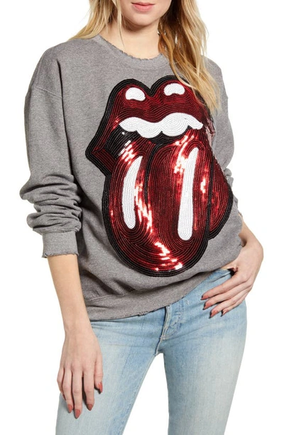 Rolling stones sequin sweatshirt hotsell