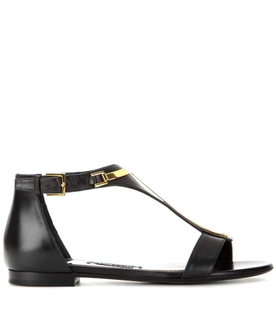 Shop Tom Ford Embellished Leather Sandals