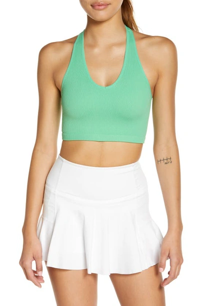Shop Free People Fp Movement Free Throw Crop Tank In Washed Jade