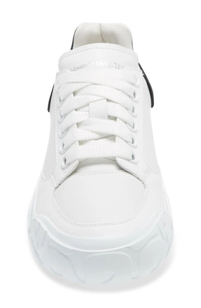 Shop Alexander Mcqueen Court Trainer Sneaker In Optic White/ Black