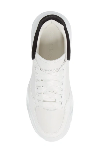 Shop Alexander Mcqueen Court Trainer Sneaker In Optic White/ Black