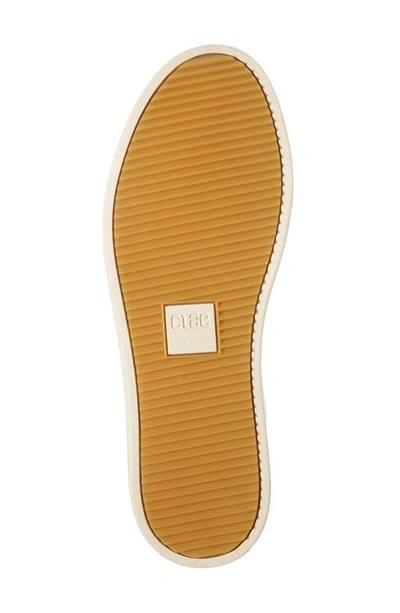 Clae Bradley Sneaker In White Leather Navy Neoprene