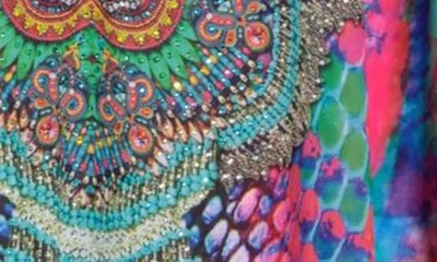 Ranee's Printed Poncho In Multi Color