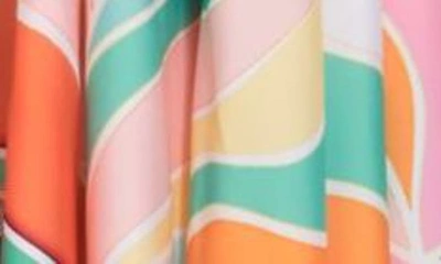 Ranee's Print Halter Dress In Pink