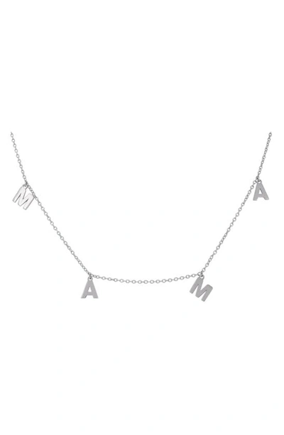 Shop Adornia Mama Shaker Necklace In Silver
