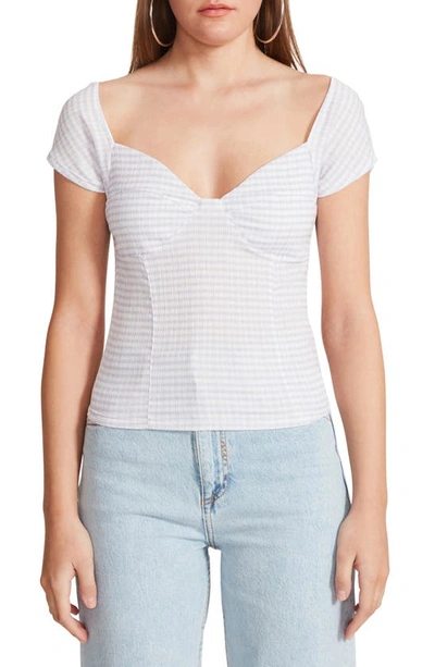 Shop Bb Dakota By Steve Madden Gingham To Me Top In Orchid Bouquet