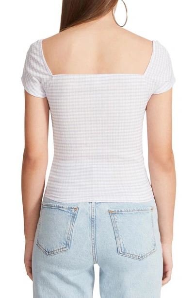 Shop Bb Dakota By Steve Madden Gingham To Me Top In Orchid Bouquet