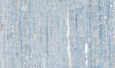 Deepa Gurnani Jody Beaded Tassel Earrings In Powder Blue
