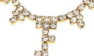 Ettika Crystal Y-necklace In Gold