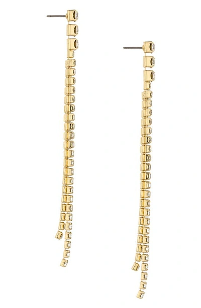 Ettika Crystal Fringe Drop Earrings In Gold