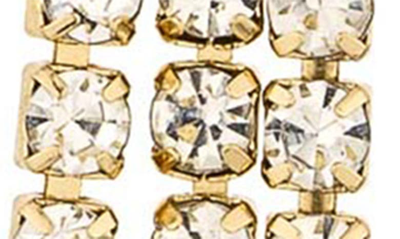 Ettika Crystal Fringe Drop Earrings In Gold