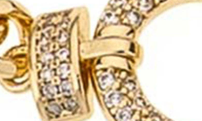 Ettika Eternity Crystal Circle Chain Link Necklace In Gold