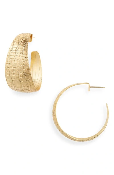 Gas Bijoux Wild Hoop Earrings In Gold | ModeSens