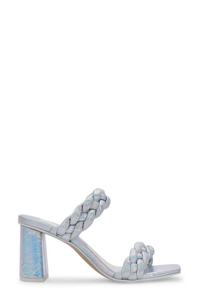 Shop Dolce Vita Paily Pride Braided Sandal In Silver Iridescent Stella