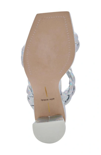 Shop Dolce Vita Paily Pride Braided Sandal In Silver Iridescent Stella