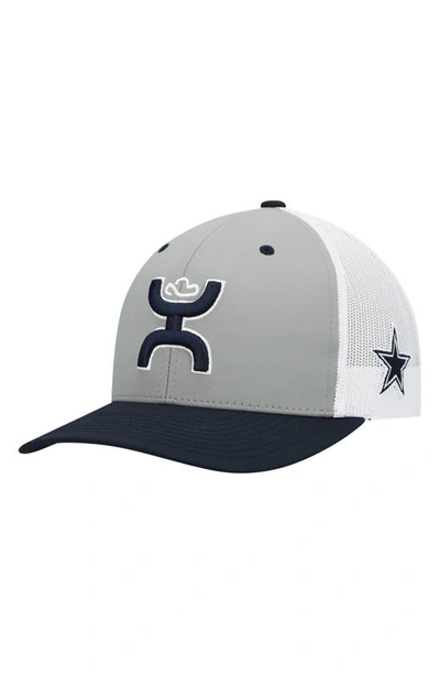 Dallas Cowboys HOOey Star Trucker Snapback Hat - White