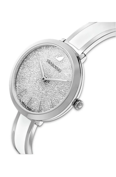 Shop Swarovski Crystalline Delight Bracelet Watch In White