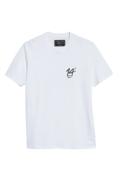 Shop Live Live The 14th Graphic Pima Cotton Tee In Whiteout