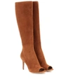 GIANVITO ROSSI mytheresa.com exclusive open-toe suede boots