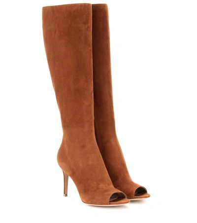 Gianvito Rossi Mytheresa.com Exclusive Open-toe Suede Boots