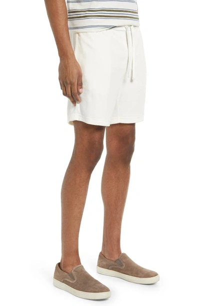 Shop Treasure & Bond Terry Cloth Shorts In Ivory Egret