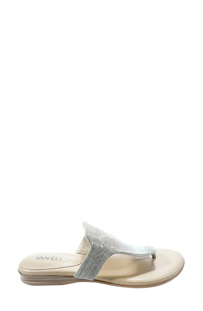 Shop Vaneli Yvona Sandal In Dove/ Silver