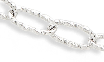 Shop Bony Levy 14k Gold Textured Link Chain Bracelet In 14k White Gold