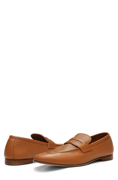 Shop Donald Pliner Penny Loafer In Cognac