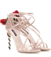 DOLCE & GABBANA Embellished Satin Sandals
