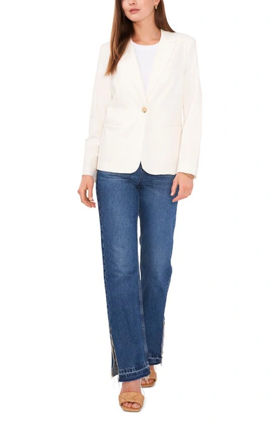 Vince Camuto Sophia One-button Blazer In New Ivory