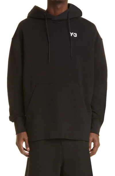 Shop Y-3 Ch1 Logo Graphic Cotton Hoodie In Black